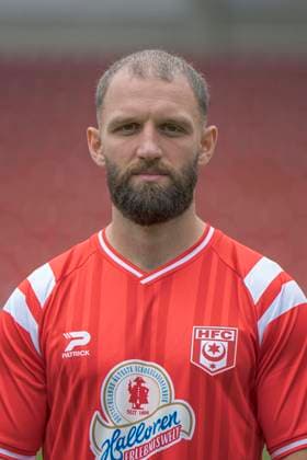 Fatlum Elezi (HFC, 44), Hallescher FC, Mannschaft, Teamfoto, Portraets, Spielerfoto, Fussball, RL Nordost, Saison 2025 26, 17.07.2025 Halle Leuna Chemie Stadion ST Deutschland