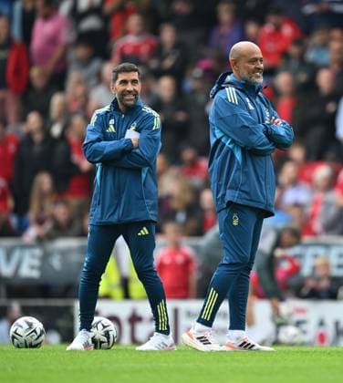 Rui Pedro Silva assistant manager and Nuno Espirito Santo manager of Nottingham Forest Nottingham Forest v Monaco, Pre Season Friendly, Football, SMH Group Stadium, Chesterfield, UK - 19 Jul 2025Chesterfield SMH Group Stadium United Kingdom EDITORIAL USE ONLY No use with unauthorised audio, video, data, fixture lists, club league logos or live services. Online in-match use limited to 120 images, no video emulation. No use in betting, games or single club league player publications. Copyright: xAnnaxGowthorpe Shutterstockx 15403613bv