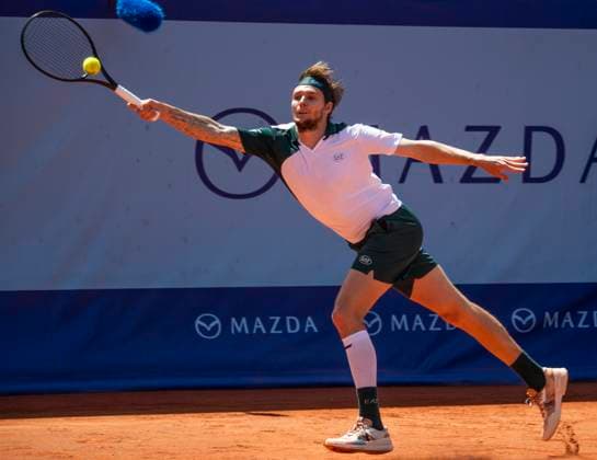 July 20, 2025, Gstaad, Bern, Switzerland: Gstaad Switzerland, 07 20 2025: ALEXANDER BUBLIK of Kazakhstan is in action during final of EFG Swiss Open Gstaad ATP, Tennis Herren 250,Tennis Herren 250 and took place at Roy Emerson Arena in Gstaad, which is located in the famous ski resort of Gstaad and which is located in the Bernese Oberland. ALEXANDER BUBLIK won 6-4, 4-6, 6-3. Gstaad Switzerland - ZUMAd206 20250720_zip_d206_040 Copyright: xEricxDubostx