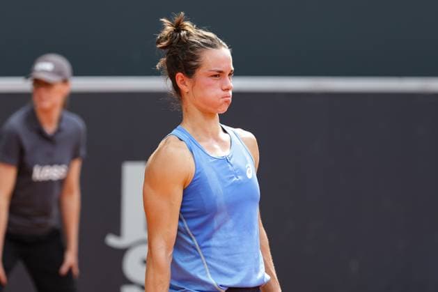 GER, Hamburg, xFSx, ATP250 Frauen-Tennistunier , MSC Hamburg Ladies Open 2025 , Finale ,20.07.2025 v.l. Lois Boisson (FRA) enttaeuscht, enttaeusch schauend, dissapointed, traurig, frustriert, frust, gefrustet Copyright: HMBxMedia FernandoxSoares
