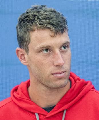 21.07.2025, Sportpark, Kitzbühel, AUT, ATP, Tennis Herren Tour, Generali Open Kitzbühel 2025, Pressekonferenz, im Bild Filip Misolic (AUT) Filip Misolic of Austria during a press conference, PK, Pressekonferenz of Austrian Tennis Federation ÖTV at the 2025 Generali Open Kitzbühel of the ATP Tour at the Sportpark in Kitzbühel, Austria on 2025 07 21. Expa Kitzbühel