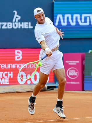 Jan-Lennard Struff (Germany) kontrolliert den Ball, ATP, Tennis Herren 250 Tournament, Generali Open Kitzbuhel, Tennisstadion am Kapserfeld am 22. July 2025 in Kitzbuehel, Österreich. (Foto von Marco Steinbrenner DeFodi Images) Jan-Lennard Struff (Germany) controls the ball, ATP 250 Tournament, Generali Open Kitzbuhel, Tennis stadium at Kapserfeld, July 22, 2025 in Kitzbuehel, Austria. (Photo by Marco Steinbrenner DeFodi Images)