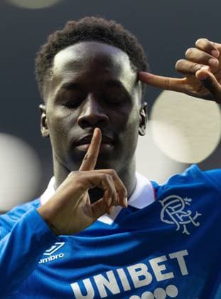 Djeidi Gassama of Rangers celebrates scoring his sides second goal during UEFA Champions League second qualifying round first leg at Ibrox Stadium, Glasgow. Rangers v Panathinaikos, UEFA Champions League, 2nd Qualifying Round, Football, Ibrox Stadium, Glasgow, UK - 22 Jul 2025Glasgow Ibrox Stadium United Kingdom EDITORIAL USE ONLY No use with unauthorised audio, video, data, fixture lists, club league logos or live services. Online in-match use limited to 120 images, no video emulation. No use in betting, games or single club league player publications. Copyright: xRangersxFC Shutterstockx 15409270do