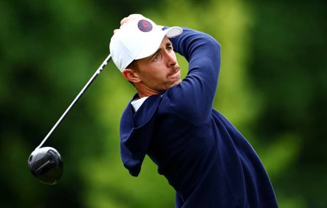 David Puig of Spain during his round. LIV Golf UK, Pro-AM, Golf, JCB Golf & Country Club, Uttoxeter, UK - 24 Jul 2025Uttoxeter JCB Golf & Country Club United Kingdom EDITORIAL USE ONLY No use with unauthorised audio, video, data, fixture lists, club league logos or live services. Online in-match use limited to 120 images, no video emulation. No use in betting, games or single club league player publications. Copyright: xJamesxMarsh Shutterstockx 15410870x