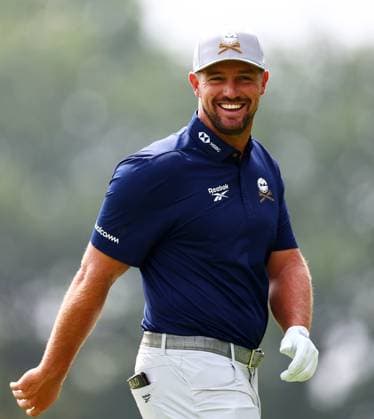 Bryson DeChambeau of USA during his round. LIV Golf UK, Pro-AM, Golf, JCB Golf & Country Club, Uttoxeter, UK - 24 Jul 2025Uttoxeter JCB Golf & Country Club United Kingdom EDITORIAL USE ONLY No use with unauthorised audio, video, data, fixture lists, club league logos or live services. Online in-match use limited to 120 images, no video emulation. No use in betting, games or single club league player publications. Copyright: xJamesxMarsh Shutterstockx 15410870s