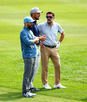LIV Golf Chairman Yasir Al-Rumayyan and Bryson DeChambeau of USA. LIV Golf UK, Pro-AM, Golf, JCB Golf & Country Club, Uttoxeter, UK - 24 Jul 2025Uttoxeter JCB Golf & Country Club United Kingdom EDITORIAL USE ONLY No use with unauthorised audio, video, data, fixture lists, club league logos or live services. Online in-match use limited to 120 images, no video emulation. No use in betting, games or single club league player publications. Copyright: xJamesxMarsh Shutterstockx 15410870as