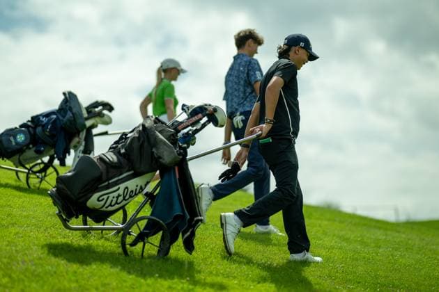 Michael Mayer (GC München Valley) links und Emil Großmann (Stuttgarter GC Solitude), rechts, GER, 15. BWGV-INTERNATIONAL MATCHPLAY-TROPHY, Golf, Maedchen und Jungen, imt Golf, 26.-29.07.2025, GER, 15. BWGV-INTERNATIONAL MATCHPLAY-TROPHY, Golf, Maedchen und Jungen, imt Golf, 26.-29.07.2025 Wain Copyright: xEibner-Pressefotox EP_SWA