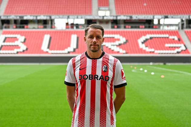 Christian Guenter (SC Freiburg, 30) GER, SC Freiburg, Fussball, 1. BL, Portraettermin 2025 2026, 30.07.2025 GER, SC Freiburg, Fussball, 1. BL, Portraettermin 2025 2026, 30.07.2025 Freiburg Copyright: xEibner-Pressefoto ThomasxHessx EP_THS