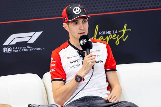 F1 - HUNGARIAN GRAND PRIX 2025 press conference, PK, Pressekonferenz OCON Esteban (fra), Haas F1 Team VF-25, portrait during the 2025 Formula 1 Lenovo Hungarian Grand Prix, 14th round of the 2025 FIA Formula One World Championship, WM, Weltmeisterschaft from August 1 to 3, 2025 on the Hungaroring, in Mogyorod, Hungary - MogyorodHungary Copyright: xJulienxDelfossex