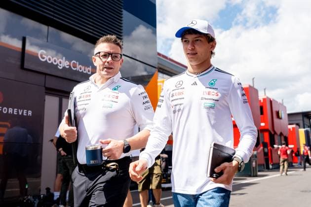 Kimi Antonelli (Mercedes-AMG Petronas F1 Team, Italien, 12) HUN, Formel 1 Weltmeisterschaft, Grand Prix von Ungarn, Hungaroring, Media Day, Saison 2025, 31.07.2025 HUN, Formel 1 Weltmeisterschaft, Grand Prix von Ungarn, Hungaroring, Media Day, Saison 2025, 31.07.2025 Montreal Copyright: xEibner-Pressefoto MarcelxFischerx EP_MFI