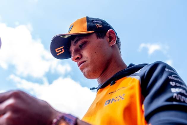 Lando Norris (McLaren Formula 1 Team, Großbritannien 04), HUN, Formel 1 Weltmeisterschaft, Grand Prix von Ungarn, Hungaroring, Trainings Tag, Saison 2025, 01.08.2025 HUN, Formel 1 Weltmeisterschaft, Grand Prix von Ungarn, Hungaroring, Trainingstag, Saison 2025, 01.08.2025 Budapest Copyright: xEibner-Pressefoto MarcelxFischerx EP_MFI