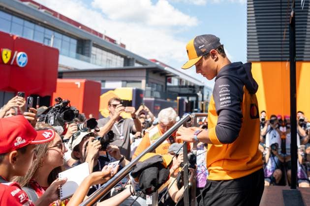 Lando Norris (McLaren Formula 1 Team, Großbritannien 04), HUN, Formel 1 Weltmeisterschaft, Grand Prix von Ungarn, Hungaroring, Trainings Tag, Saison 2025, 01.08.2025 HUN, Formel 1 Weltmeisterschaft, Grand Prix von Ungarn, Hungaroring, Trainingstag, Saison 2025, 01.08.2025 Budapest Copyright: xEibner-Pressefoto MarcelxFischerx EP_MFI