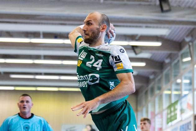 Marcel SCHILLER (FRISCH AUF! Goeppingen, 24) FRISCH AUF! Goeppingen (FAG) vs. SG Koendringen-Teningen, Handball, Maenner, S-Cup Altensteig 2025, Spielzeit 2025 2026, 01.08.2025 FRISCH AUF! Goeppingen (FAG) vs. SG Koendringen-Teningen, Handball, Maenner, S-Cup Altensteig 2025, Spielzeit 2025 2026, 01.08.2025 Altensteig Copyright: xEibnerxPressefoto OliverxSchmidtx EP_OST
