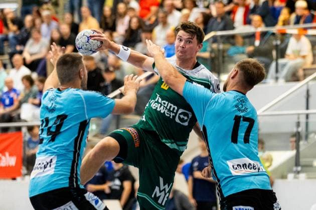 Oskar SUNNEFELDT (FRISCH AUF! Goeppingen, 27) FRISCH AUF! Goeppingen (FAG) vs. SG Koendringen-Teningen, Handball, Maenner, S-Cup Altensteig 2025, Spielzeit 2025 2026, 01.08.2025 FRISCH AUF! Goeppingen (FAG) vs. SG Koendringen-Teningen, Handball, Maenner, S-Cup Altensteig 2025, Spielzeit 2025 2026, 01.08.2025 Altensteig Copyright: xEibnerxPressefoto OliverxSchmidtx EP_OST
