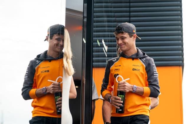 Lando Norris (McLaren Formula 1 Team, Großbritannien 04), HUN, Formel 1 Weltmeisterschaft, Grand Prix von Ungarn, Hungaroring, Trainingstag, Freies Training 3, Saison 2025, 02.08.2025 HUN, Formel 1 Weltmeisterschaft, Grand Prix von Ungarn, Hungaroring, Trainingstag, Freies Training 3, Saison 2025, 02.08.2025 Budapest Copyright: xEibner-Pressefoto MarcelxFischerx EP_MFI