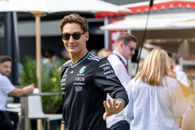 George Russell (Mercedes-AMG Petronas F1 Team, Großbritannien, 63), HUN, Formel 1 Weltmeisterschaft, Grand Prix von Ungarn, Hungaroring, Trainingstag, Freies Training 3, Saison 2025, 02.08.2025 HUN, Formel 1 Weltmeisterschaft, Grand Prix von Ungarn, Hungaroring, Trainingstag, Freies Training 3, Saison 2025, 02.08.2025 Budapest Copyright: xEibner-Pressefoto MarcelxFischerx EP_MFI