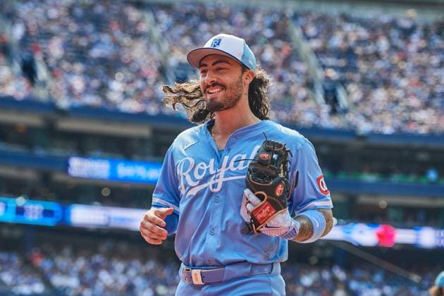 August 2, 2025, Toronto, On, Canada: Kansas City Royals second base Jonathan India (6) reacts as he runs back to the dugout during second inning MLB, Baseball Herren, USA baseball action against the Toronto Blue Jays in Toronto, on Saturday, Aug. 2, 2025. Canada News - August 2, 2025 - ZUMAc35_ 20250802_zaf_c35_129 Copyright: xSammyxKoganx