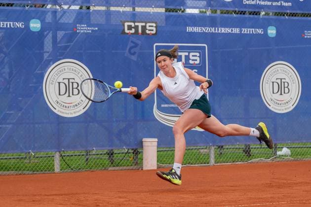 Nikola Bartunkova (CZE), Nikola Bartunkova vs. Julia Grabher,Tennis, CTS Ladies Open, Finale, 03.08.2025, Nikola Bartunkova vs. Julia Grabher,Tennis, CTS Ladies Open, Finale, 03.08.2025 Hechingen Copyright: xEibner-Pressefoto StefanxRosenfex EP_SRD