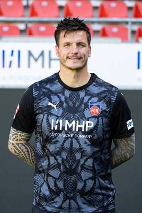 Kevin Mueller (FC Heidenheim, 01) GER, FC Heidenheim 1846, Fussball, 1. Bundesliga, Portraettermin 2025 2026, 07.08.2025, DFB DFL regulations prohibit any use of photographs as image sequences. GER, FC Heidenheim 1846, Fussball, 1. Bundesliga, Portraettermin 2025 2026, 07.08.2025 Heidenheim Copyright: xEibner-Pressefoto RogerxBuerkex EP_RBE