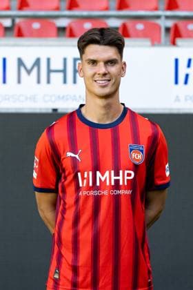 Mathias Honsack (FC Heidenheim, 17) GER, FC Heidenheim 1846, Fussball, 1. Bundesliga, Portraettermin 2025 2026, 07.08.2025, DFB DFL regulations prohibit any use of photographs as image sequences GER, FC Heidenheim 1846, Fussball, 1. Bundesliga, Portraettermin 2025 2026, 07.08.2025 Heidenheim Copyright: xEibner-Pressefoto RogerxBuerkex EP_RBE