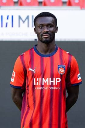 Sirlord Conteh (FC Heidenheim, 31) GER, FC Heidenheim 1846, Fussball, 1. Bundesliga, Portraettermin 2025 2026, 07.08.2025, DFB DFL regulations prohibit any use of photographs as image sequences. GER, FC Heidenheim 1846, Fussball, 1. Bundesliga, Portraettermin 2025 2026, 07.08.2025 Heidenheim Copyright: xEibner-Pressefoto RogerxBuerkex EP_RBE