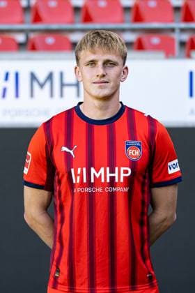 Mikkel Kaufmann (FC Heidenheim, 29) GER, FC Heidenheim 1846, Fussball, 1. Bundesliga, Portraettermin 2025 2026, 07.08.2025, DFB DFL regulations prohibit any use of photographs as image sequences GER, FC Heidenheim 1846, Fussball, 1. Bundesliga, Portraettermin 2025 2026, 07.08.2025 Heidenheim Copyright: xEibner-Pressefoto RogerxBuerkex EP_RBE