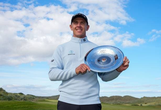 Grant Forrest (SCO) holds the NEXO Championship trophy. Nexo Championship, Day Four, Golf, Trump International Golf Links, Aberdeenshire, Scotland, UK - 10 Aug 2025Aberdeenshire Trump International Golf Links Scotland United Kingdom EDITORIAL USE ONLY No use with unauthorised audio, video, data, fixture lists, club league logos or live services. Online in-match use limited to 120 images, no video emulation. No use in betting, games or single club league player publications. Copyright: xStuartxWallace Shutterstockx 15429702am