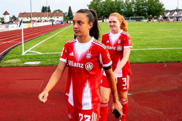 Natalia Padilla-Bidas (23, FC Bayern Muenchen) DEU, FC Bayern Muenchen Frauen vs FC Zuerich Frauen, Fussball, Vorbereitung, Saison 2025 26,15.08.2025, DEU, FC Bayern Muenchen Frauen vs FC Zuerich Frauen, Fussball, Vorbereitung, Saison 2025 26,15.08.2025 Friedrichshafen Copyright: xEibner-Pressefoto FlorianxWolfx EP_FWF