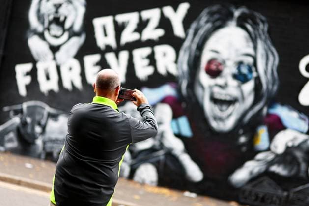 A new Ozzy Osbourne mural seen outside the stadium. Aston Villa v Newcastle United, Premier League, Football, Villa Park, Birmingham, UK - 16 Aug 2025Birmingham Villa Park United Kingdom EDITORIAL USE ONLY No use with unauthorised audio, video, data, fixture lists, club league logos or live services. Online in-match use limited to 120 images, no video emulation. No use in betting, games or single club league player publications. Copyright: xJamesxMarsh Shutterstockx 15439535f