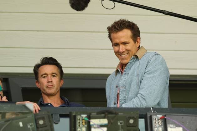 Ryan Reynolds and Rob McElhenney co owners of Wrexham AFC Wrexham v West Bromwich Albion, EFL Sky Bet Championship, Football, SToK Cae Ras, Wrexham, UK - 16 Aug 2025Wrexham SToK Cae Ras United Kingdom EDITORIAL USE ONLY No use with unauthorised audio, video, data, fixture lists, club league logos or live services. Online in-match use limited to 120 images, no video emulation. No use in betting, games or single club league player publications. Copyright: xRyanxBrowne Shutterstockx 15439532aq