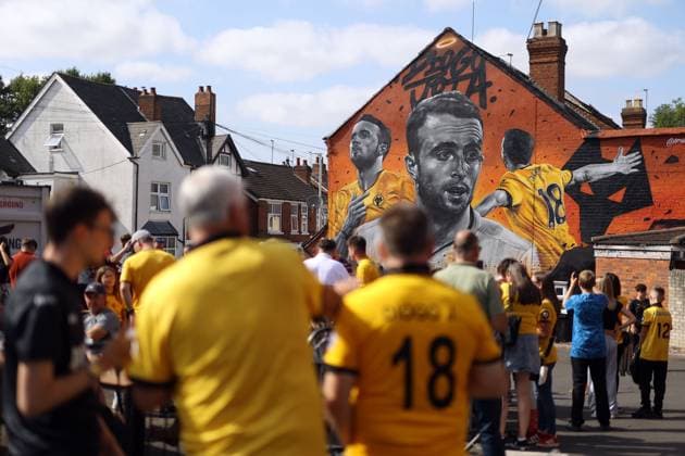 A mural of Diogo Jota near Molineux ahead of kick off Wolverhampton Wanderers v Manchester City, Premier League, Football, Molineux, Wolverhampton, UK - 16 Aug 2025Wolverhampton Molineux United Kingdom EDITORIAL USE ONLY No use with unauthorised audio, video, data, fixture lists, club league logos or live services. Online in-match use limited to 120 images, no video emulation. No use in betting, games or single club league player publications. Copyright: xKieranxMcManus Shutterstockx 15444080g