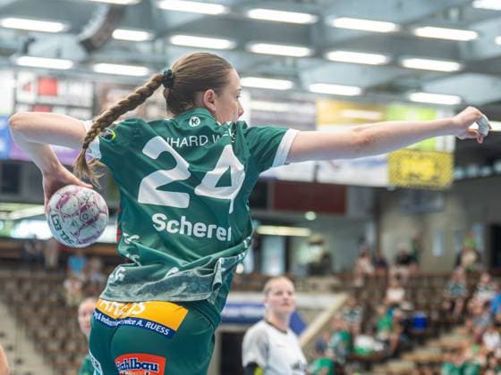 Luisa Scherer (Frisch Auf Frauen, 24) von aussen, Frisch Auf Goeppingen vs. Rostocker Handball Club, Handball, Players Night, Spielzeit 2025 2026, 16.08.2025 Frisch Auf Goeppingen vs. Rostocker Handball Club, Handball, Players Night, Spielzeit 2025 2026, 16.08.2025 Wolfschlugen Copyright: xMichaelxSchmidt Eibner-Pressefotx EP_MST