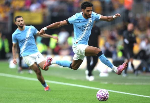 Omar Marmoush of Manchester City Wolverhampton Wanderers v Manchester City, Premier League, Football, Molineux, Wolverhampton, UK - 16 Aug 2025Wolverhampton Molineux United Kingdom EDITORIAL USE ONLY No use with unauthorised audio, video, data, fixture lists, club league logos or live services. Online in-match use limited to 120 images, no video emulation. No use in betting, games or single club league player publications. Copyright: xKieranxMcManus Shutterstockx 15444080bc