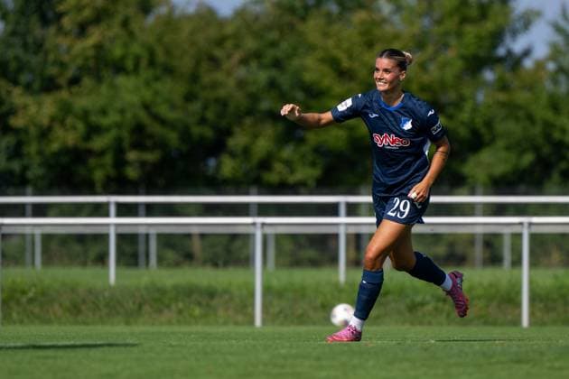 Selina Cerci (TSG Hoffenheim, 29) jubelt ueber das Tor zum 4:0, GER, TSG 1899 Hoffenheim vs FC Basel, Fussball Frauen Bundesliga Testspiel, Saison 2025 2026, 16.08.2025 GER, TSG 1899 Hoffenheim vs FC Basel, Fussball Frauen Bundesliga Testspiel, Saison 2025 2026, 16.08.2025 St. Leon Copyright: xEibner-Pressefoto Memmlerx EP_MMR