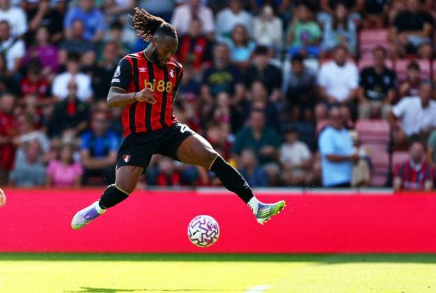 Antoine Semenyo of AFC Bournemouth. AFC Bournemouth v Wolverhampton Wanderers, Premier League, Football, Vitality Stadium, Bournemouth, UK - 23 Aug 2025Bournemouth Vitality Stadium United Kingdom EDITORIAL USE ONLY No use with unauthorised audio, video, data, fixture lists, club league logos or live services. Online in-match use limited to 120 images, no video emulation. No use in betting, games or single club league player publications. Copyright: xJamesxMarsh Shutterstockx 15449566at