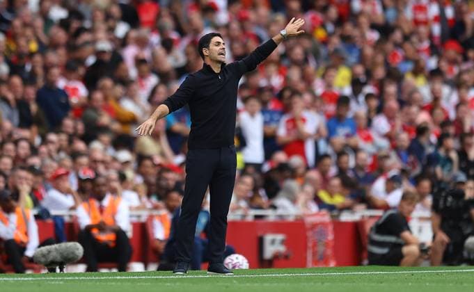 Mikel Arteta manager of Arsenal Arsenal v Leeds United, Premier League, Football, Emirates Stadium, London, UK - 23 Aug 2025London Emirates Stadium United Kingdom EDITORIAL USE ONLY No use with unauthorised audio, video, data, fixture lists, club league logos or live services. Online in-match use limited to 120 images, no video emulation. No use in betting, games or single club league player publications. Copyright: xMichaelxZemanek Shutterstockx 15451837i
