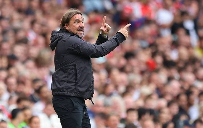 Daniel Farke manager manager of Leeds United Arsenal v Leeds United, Premier League, Football, Emirates Stadium, London, UK - 23 Aug 2025London Emirates Stadium United Kingdom EDITORIAL USE ONLY No use with unauthorised audio, video, data, fixture lists, club league logos or live services. Online in-match use limited to 120 images, no video emulation. No use in betting, games or single club league player publications. Copyright: xMichaelxZemanek Shutterstockx 15451837h