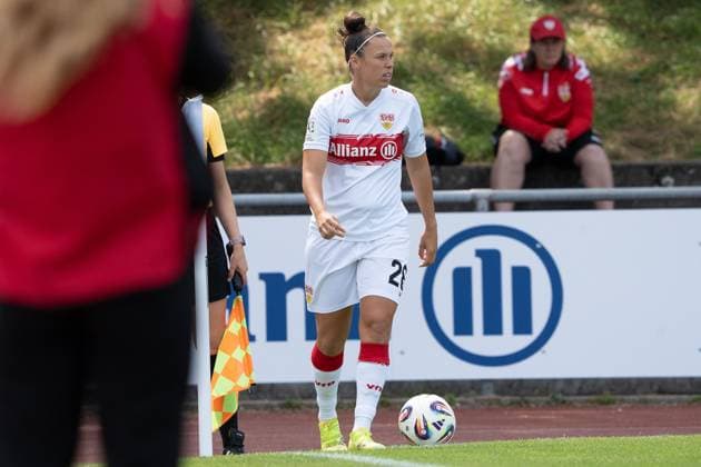 Nicole Billa (VFB Stuttgart Frauen, 26) beim Eckball, GER, VfB Stuttgart Frauen vs. FC Bayern Muenchen Frauen II, Fussball, 2. Frauen-Bundesliga, 1. Spieltag, Spielzeit 2025 2026, 24.08.2025, GER, VfB Stuttgart Frauen vs. FC Bayern Muenchen Frauen II, Fussball, 2. Frauen-Bundesliga, 1. Spieltag, Spielzeit 2025 2026, 24.08.2025, Stuttgart Copyright: xEibner-Pressefoto EdwardxCheungx EP_ECG
