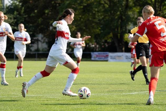 Tor durch Haruka Osawa (VFB Stuttgart Frauen, 79), GER, VfB Stuttgart Frauen vs. FC Bayern Muenchen Frauen II, Fussball, 2. Frauen-Bundesliga, 1. Spieltag, Spielzeit 2025 2026, 24.08.2025, GER, VfB Stuttgart Frauen vs. FC Bayern Muenchen Frauen II, Fussball, 2. Frauen-Bundesliga, 1. Spieltag, Spielzeit 2025 2026, 24.08.2025, Stuttgart Copyright: xEibner-Pressefoto EdwardxCheungx EP_ECG