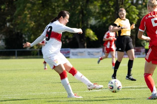 Tor durch Haruka Osawa (VFB Stuttgart Frauen, 79), GER, VfB Stuttgart Frauen vs. FC Bayern Muenchen Frauen II, Fussball, 2. Frauen-Bundesliga, 1. Spieltag, Spielzeit 2025 2026, 24.08.2025, GER, VfB Stuttgart Frauen vs. FC Bayern Muenchen Frauen II, Fussball, 2. Frauen-Bundesliga, 1. Spieltag, Spielzeit 2025 2026, 24.08.2025, Stuttgart Copyright: xEibner-Pressefoto EdwardxCheungx EP_ECG
