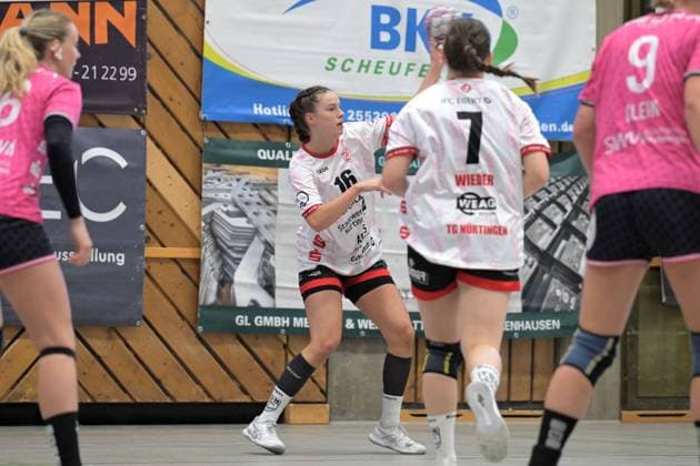 Maileen Seeger (TG Nuertingen, 16) TG Nuertingen vs. TusSies Metzingen, Handball, DHB-Pokal, 1.Runde, Saison 2025 2026, 24.08.2025 TG Nuertingen vs. TusSies Metzingen, Handball, DHB-Pokal, 1.Runde, Saison 2025 2026, 24.08.2025 Nuertingen Copyright: xEibner-Pressefoto TobiasxBaurx EP_TBR