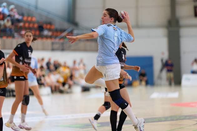 Lea Flohr (TSV Bayer 04 Leverkusen, 07) GER, VfL Waiblingen - TSV Bayer 04 Leverkusen, Handball, DHB Pokal, 1. Runde, Frauen, 2025, 24.08.2025 GER, VfL Waiblingen - TSV Bayer 04 Leverkusen, Handball, DHB Pokal, 1. Runde, Frauen, 2025, 24.08.2025 Waiblingen Copyright: xEibner-Pressefoto GeraldxOelze-dexStoppanyx EP-ODS