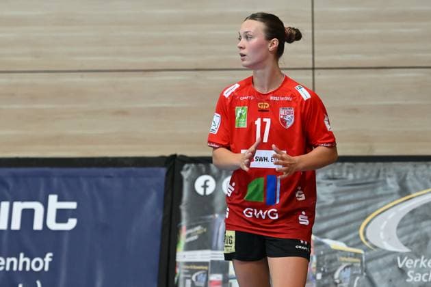 Emma Hertha (SV Union Halle-Neustadt, 17) SV Union Halle-Neustadt vs. HC Leipzig, Handball, DHB Pokal, Frauen, 1. Runde, Saison 2025 2026, 24.08.2025, SV Union Halle-Neustadt vs. HC Leipzig, Handball, DHB Pokal, Frauen, 1. Runde, Saison 2025 2026, 24.08.2025 Halle (Saale) Copyright: xEibner-Pressefoto RalphxKunzex EP_RKE