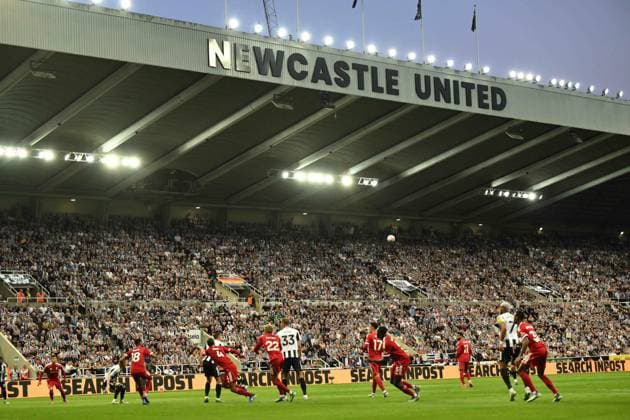 St. James Park Newcastle United v Liverpool, Premier League, Football, St James Park, Newcastle, UK - 25 Aug 2025Newcastle St James Park United Kingdom EDITORIAL USE ONLY No use with unauthorised audio, video, data, fixture lists, club league logos or live services. Online in-match use limited to 120 images, no video emulation. No use in betting, games or single club league player publications. Copyright: xRichardxLee Shutterstockx 15455342aq