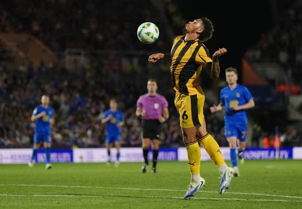 Jordan Gabriel of Port Vale Birmingham City v Port Vale, EFL Carabao Cup, Second Round, Football, St. Andrew s @ Knighthead Park, Birmingham, UK - 26 Aug 2025Birmingham St. Andrew s @ Knighthead Park United Kingdom EDITORIAL USE ONLY No use with unauthorised audio, video, data, fixture lists, club league logos or live services. Online in-match use limited to 120 images, no video emulation. No use in betting, games or single club league player publications. Copyright: xJoexToth Shutterstockx 15455831bv