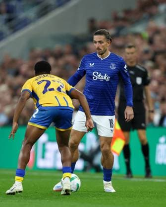 Jack Grealish of Everton Everton v Mansfield Town, EFL Carabao Cup, Second Round, Football, Hill Dickinson Stadium, Liverpool, UK - 27 Aug 2025Liverpool Hill Dickinson Stadium United Kingdom EDITORIAL USE ONLY No use with unauthorised audio, video, data, fixture lists, club league logos or live services. Online in-match use limited to 120 images, no video emulation. No use in betting, games or single club league player publications. Copyright: xPhilxBryan Shutterstockx 15457585ba