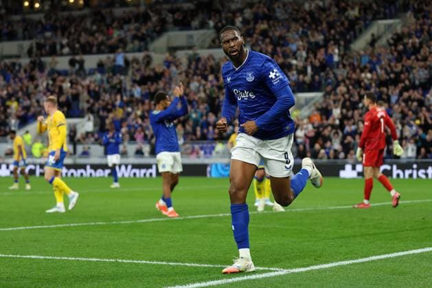 Beto of Everton celebrates their goal to make it 2-0 Everton v Mansfield Town, EFL Carabao Cup, Second Round, Football, Hill Dickinson Stadium, Liverpool, UK - 27 Aug 2025Liverpool Hill Dickinson Stadium United Kingdom EDITORIAL USE ONLY No use with unauthorised audio, video, data, fixture lists, club league logos or live services. Online in-match use limited to 120 images, no video emulation. No use in betting, games or single club league player publications. Copyright: xPhilxBryan Shutterstockx 15457585bv