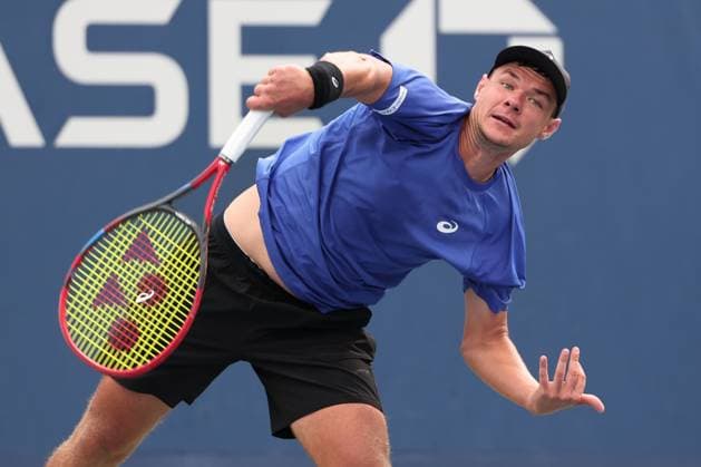 Kamil Majchrzak (POL), USTA Billie Jean King National Tennis Center, Flushing Meadows, New York, USA . Kamil Majchrzak (POL) macht die Faust und jubelt, Jubel, Freude, Emotion, USTA Billie Jean King National Tennis Center, Flushing Meadows, New York, USA . Kamil Majchrzak (POL), USTA Billie Jean King National Tennis Center, Flushing Meadows, New York, USA . Copyright: xJuergenxHasenkopfx
