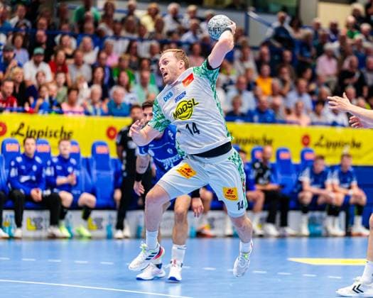 Omar Ingi Magnusson (SC Magdeburg, 14) im Torwurf GER, TBV Lemgo Lippe vs. SC Magdeburg, Handball, 1. Bundesliga, 1. Spieltag, Spielzeit 2025 2026, 29.08.2025 GER, TBV Lemgo Lippe vs. SC Magdeburg, Handball, 1. Bundesliga, 1. Spieltag, Spielzeit 2025 2026, 29.08.2025 Lemgo Copyright: xEibner-Pressefoto JanxRollingerx EP_JSK