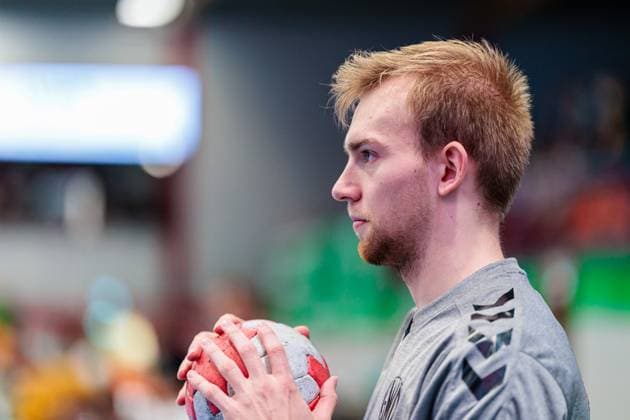 Florian Kranzmann (GWD Minden, 05) GER, GWD Minden vs. Frisch Auf Goeppingen, Handball, 1. Bundesliga, 1. Spieltag, Spielzeit 2025 2026, 31.08.2025 GER, GWD Minden vs. Frisch Auf Goeppingen, Handball, 1. Bundesliga, 1. Spieltag, Spielzeit 2025 2026, 31.08.2025 Luebbecke Copyright: xEibner-Pressefoto JanxRollingerx EP_JSK